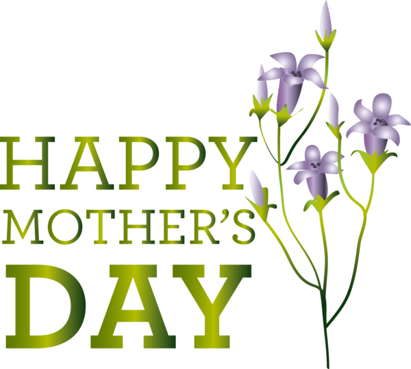 Transparent Mother's Day Plant stem Cut flowers Flower for Happy Mother's Day for Mothers Day