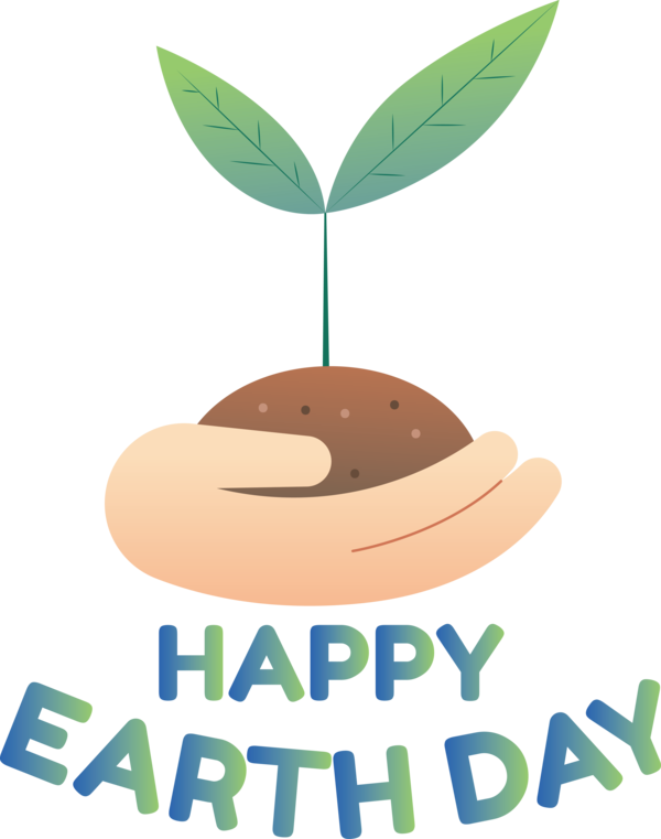 Transparent Earth Day Leaf Logo Cartoon for Happy Earth Day for Earth Day