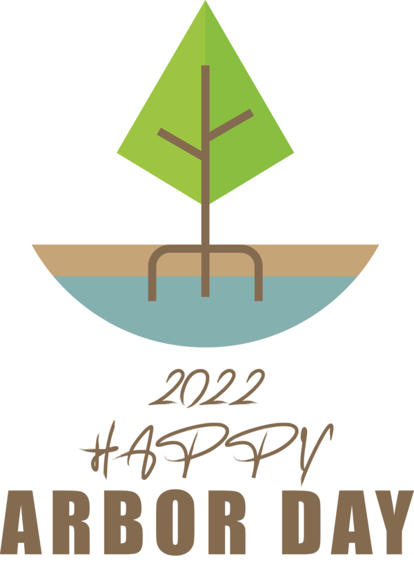 Transparent Arbor Day Leaf Design Logo for Happy Arbor Day for Arbor Day
