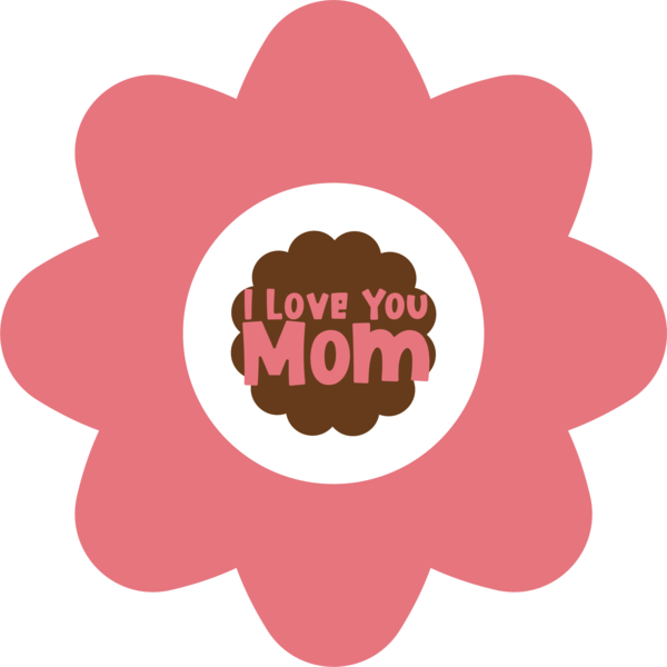 Transparent Mother's Day Logo London Underground Text for Love You Mom for Mothers Day