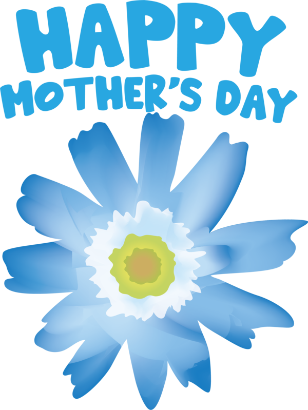 Transparent Mother's Day Cut flowers Leaf Floral design for Happy Mother's Day for Mothers Day