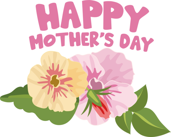 Transparent Mother's Day Floral design Design Annual plant for Happy Mother's Day for Mothers Day