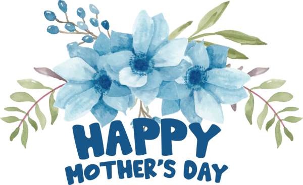 Transparent Mother's Day Floral design Flower 2022 for Happy Mother's Day for Mothers Day