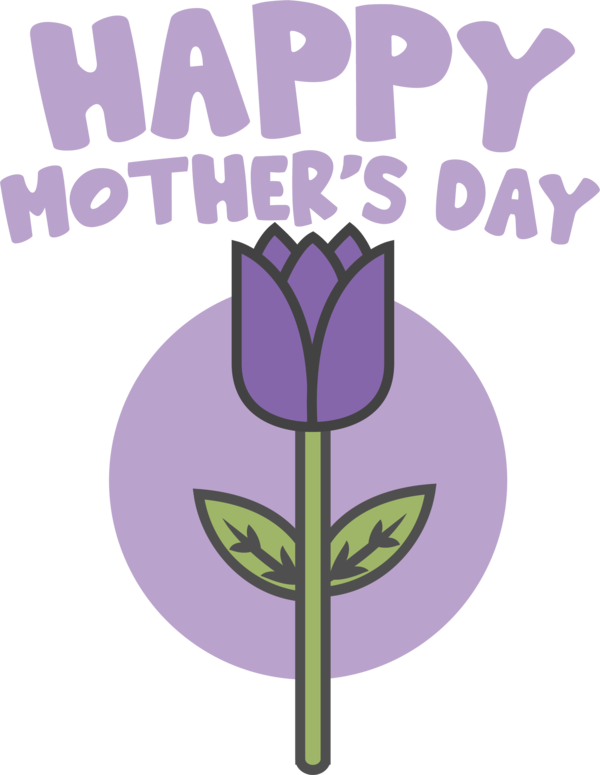 Transparent Mother's Day Flower Logo Symbol for Happy Mother's Day for Mothers Day