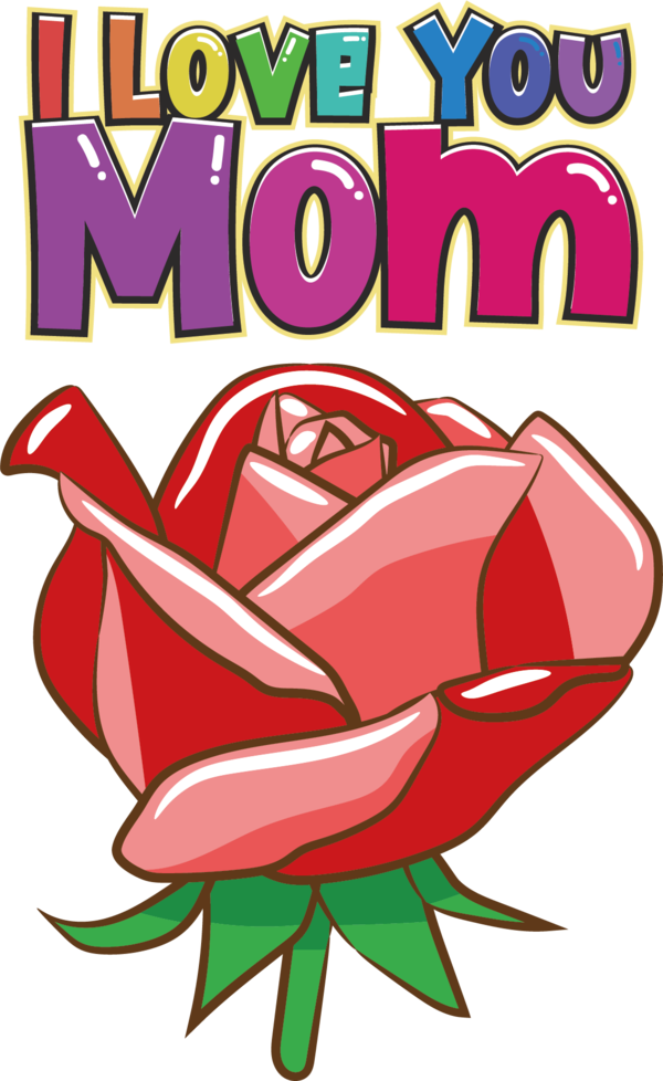 Transparent Mother's Day Cartoon Drawing Humor for Love You Mom for Mothers Day