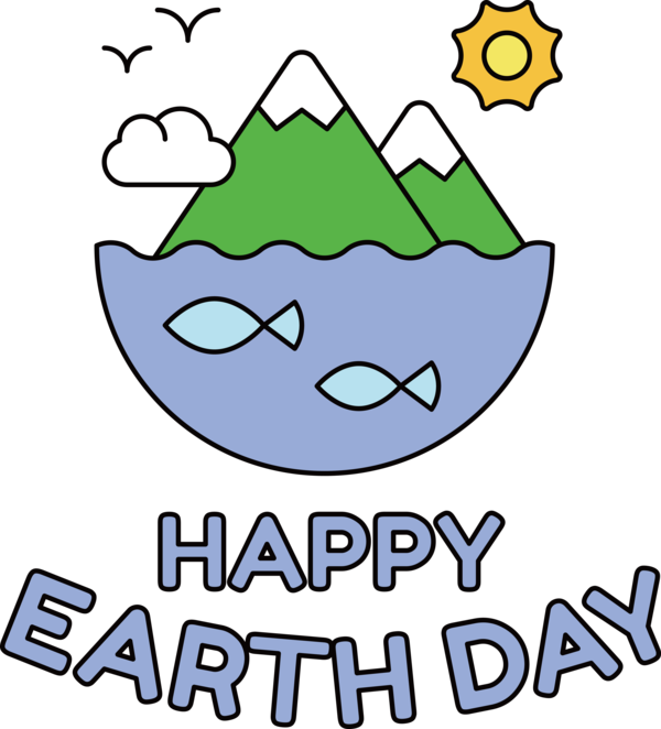 Transparent Earth Day Cartoon Human Text for Happy Earth Day for Earth Day