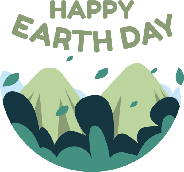 Transparent Earth Day Human Cartoon Leaf for Happy Earth Day for Earth Day