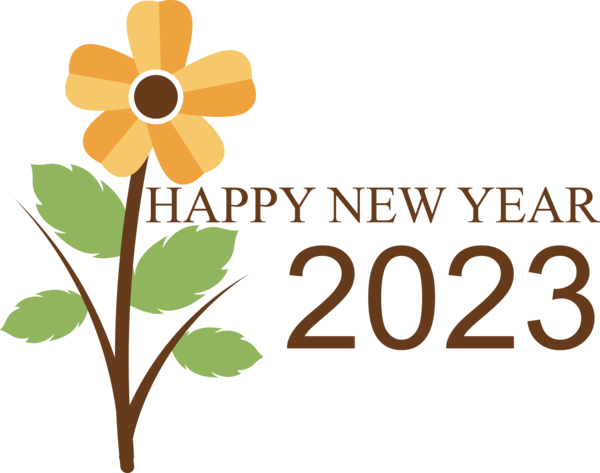 Transparent New Year calendar 2023 Week for Happy New Year 2023 for New Year