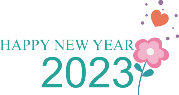 Transparent New Year Design Logo Line for Happy New Year 2023 for New Year