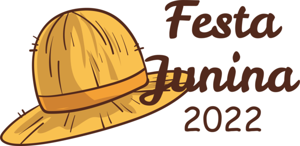 Transparent Festa Junina Logo Hat Commodity for Brazilian Festa Junina for Festa Junina