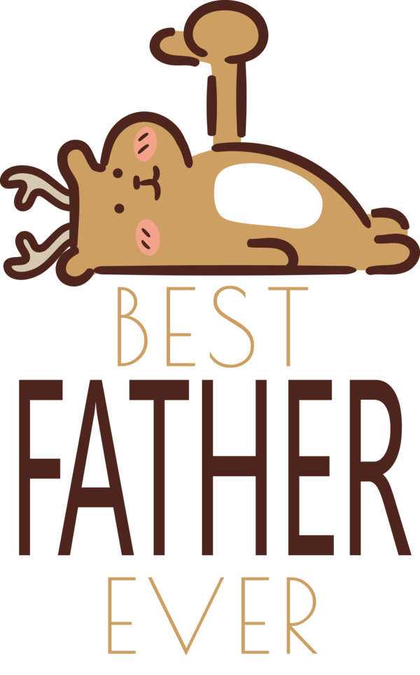 Transparent Father's Day Human Cartoon Logo for Happy Father's Day for Fathers Day