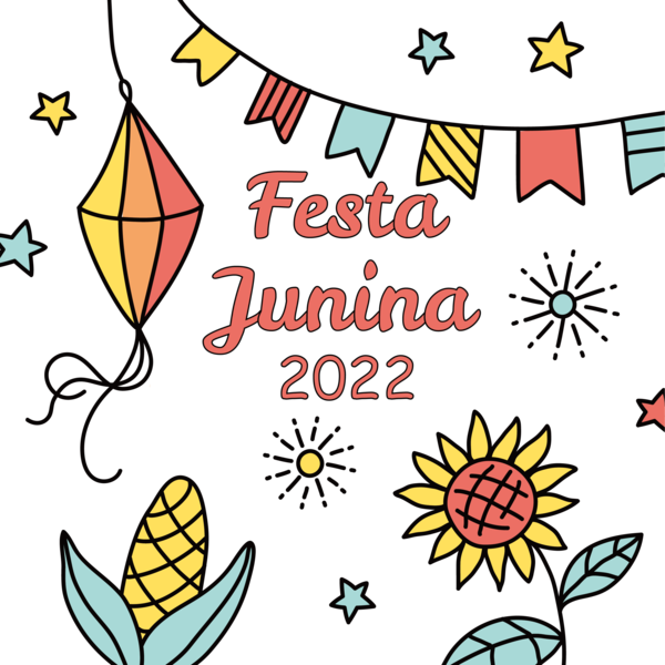 Transparent Festa Junina Design Leaf Creativity for Brazilian Festa Junina for Festa Junina