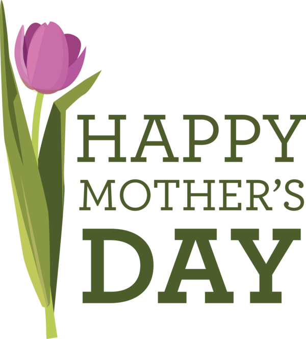 Transparent Mother's Day Cut flowers Logo World Book Day for Happy Mother's Day for Mothers Day