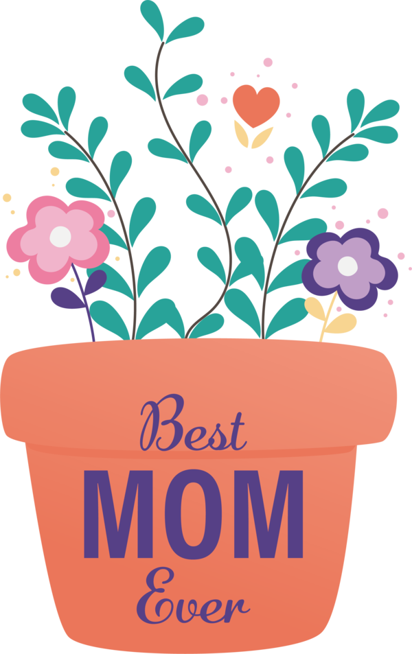 Transparent Mother's Day Drawing Line art Design for Happy Mother's Day for Mothers Day