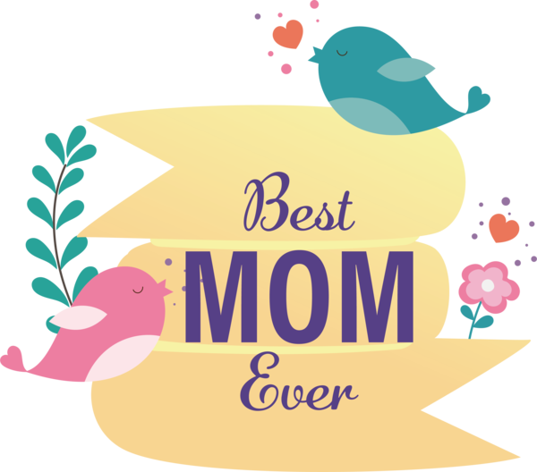 Transparent Mother's Day Design Drawing Painting for Happy Mother's Day for Mothers Day