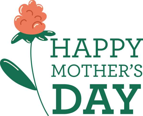 Transparent Mother's Day Human Flower Logo for Happy Mother's Day for Mothers Day