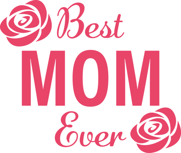 Transparent Mother's Day Logo Design Line for Happy Mother's Day for Mothers Day
