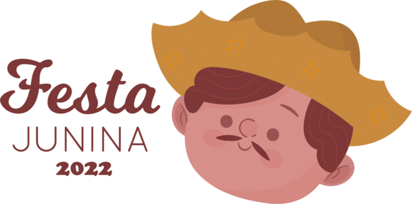 Transparent Festa Junina Cartoon Logo Skin for Brazilian Festa Junina for Festa Junina