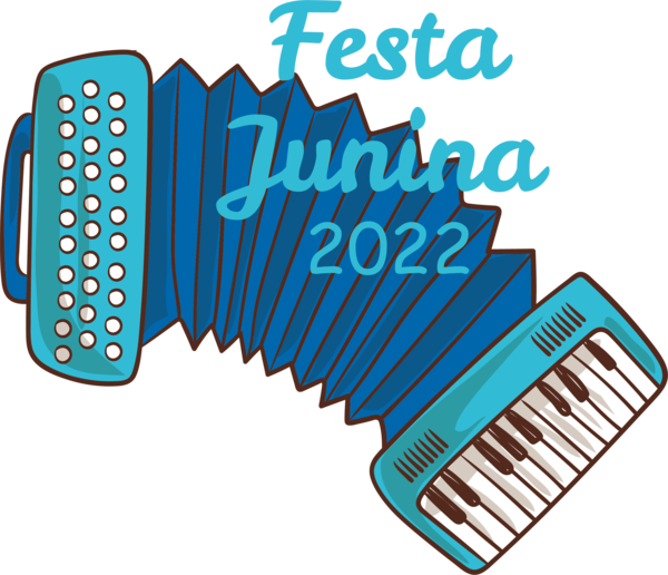 Transparent Festa Junina Accordion Button accordion Line for Brazilian Festa Junina for Festa Junina