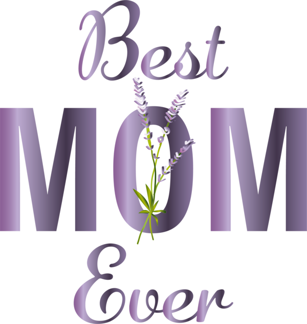 Transparent Mother's Day Design Logo Flower for Happy Mother's Day for Mothers Day
