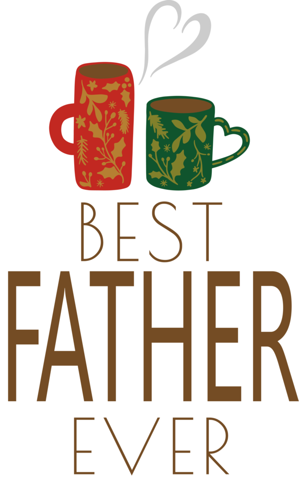 Transparent Father's Day Design Logo Line for Happy Father's Day for Fathers Day
