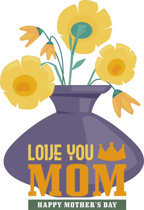 Transparent Mother's Day Clip Art: Transportation Christmas Graphics Clip Art for Fall for Love You Mom for Mothers Day