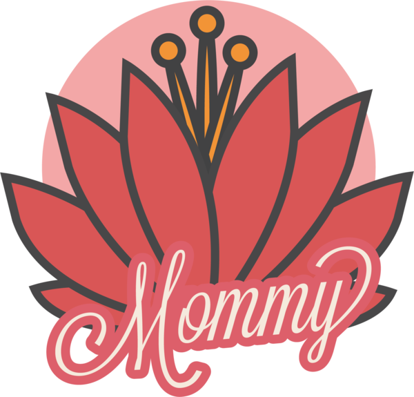 Transparent Mother's Day Flower Leaf Logo for Happy Mother's Day for Mothers Day