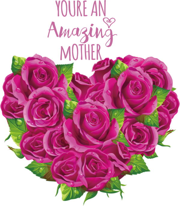 Transparent Mother's Day Rose Valentine's Day Flower for Super Mom for Mothers Day