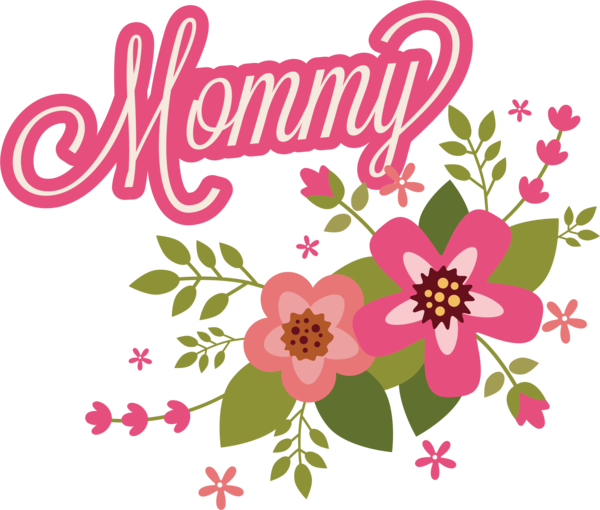 Transparent Mother's Day Mother's Day Floral design for Happy Mother's Day for Mothers Day