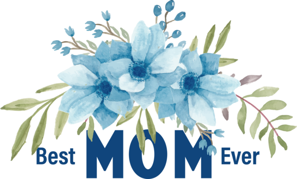 Transparent Mother's Day Flower Floral design Flower bouquet for Super Mom for Mothers Day