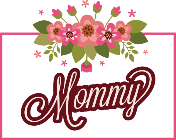 Transparent Mother's Day Clip Art for Fall Drawing Design for Happy Mother's Day for Mothers Day