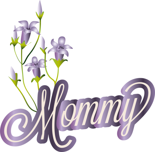 Transparent Mother's Day Flower Floral design Cut flowers for Happy Mother's Day for Mothers Day