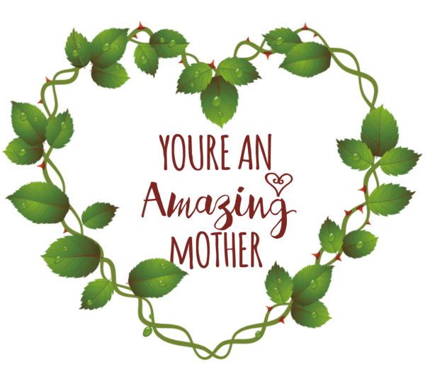 Transparent Mother's Day Christian Clip Art Mother's Day Floral design for Super Mom for Mothers Day