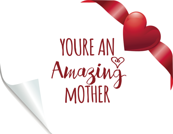 Transparent Mother's Day M-095 Logo Font for Super Mom for Mothers Day