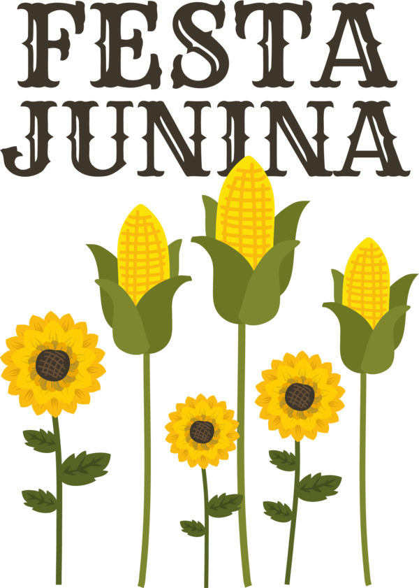 Transparent Festa Junina Flower Floral design Design for Brazilian Festa Junina for Festa Junina