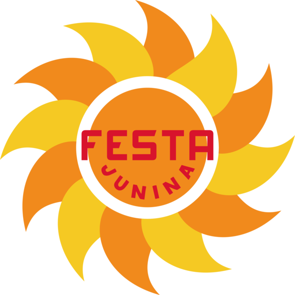 Transparent Festa Junina Drawing Flower Logo for Brazilian Festa Junina for Festa Junina