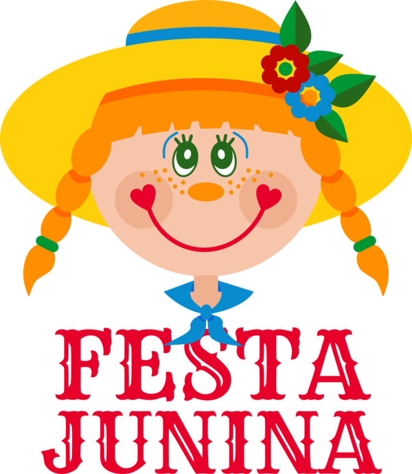 Transparent Festa Junina Human Line Text for Brazilian Festa Junina for Festa Junina