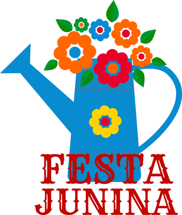 Transparent Festa Junina Floral design Vector Flower for Brazilian Festa Junina for Festa Junina