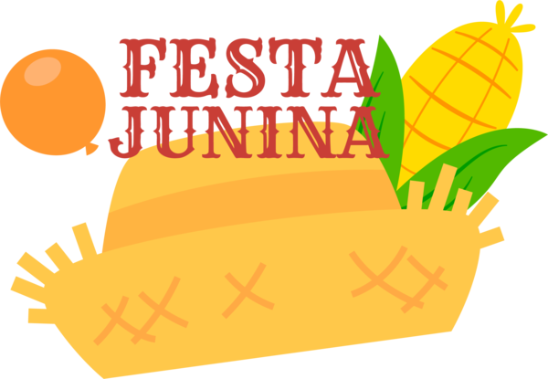 Transparent Festa Junina Leaf Design Yellow for Brazilian Festa Junina for Festa Junina
