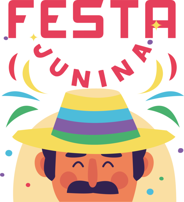 Transparent Festa Junina Design Drawing Logo for Brazilian Festa Junina for Festa Junina