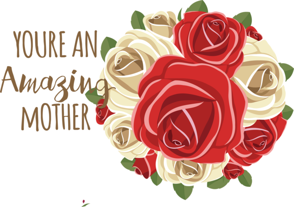 Transparent Mother's Day Rose Garden roses Flower for Happy Mother's Day for Mothers Day
