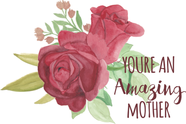 Transparent Mother's Day Watercolour Colour Watercolor painting Painting for Happy Mother's Day for Mothers Day