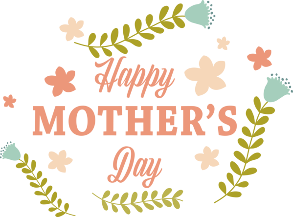Transparent Mother's Day Clip Art for Fall Christmas Design for Happy Mother's Day for Mothers Day