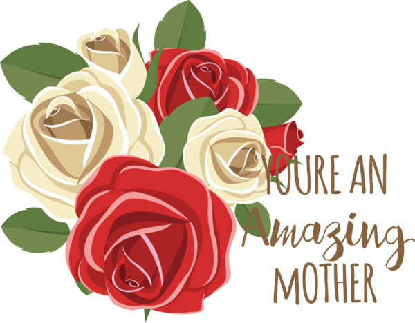 Transparent Mother's Day Flower Flower bouquet Rose for Happy Mother's Day for Mothers Day