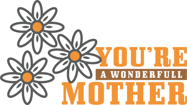 Transparent Mother's Day Floral design Design Cut flowers for Happy Mother's Day for Mothers Day