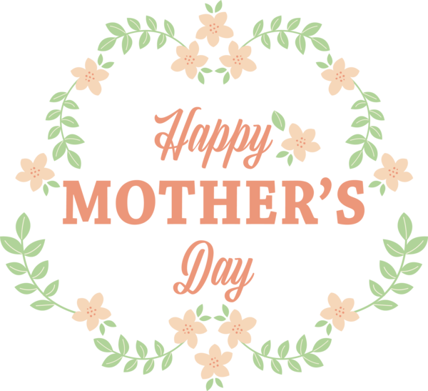 Transparent Mother's Day Clip Art for Fall Drawing Design for Happy Mother's Day for Mothers Day