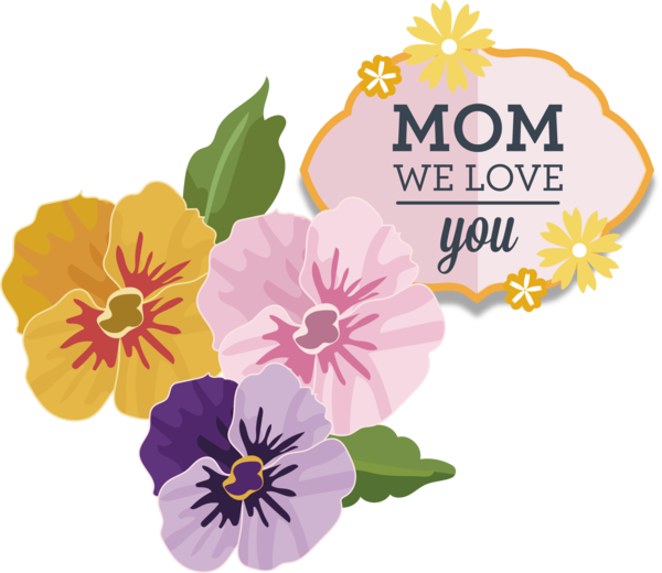 Transparent Mother's Day Picture Frame Flower Cadre photo cadre for Love You Mom for Mothers Day
