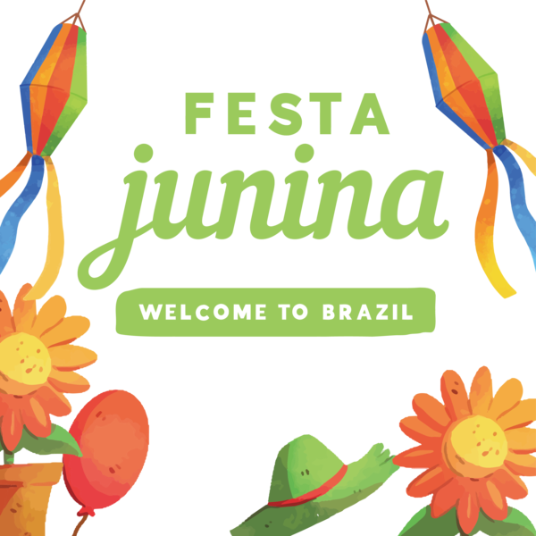 Transparent Festa Junina Cut flowers Leaf Design for Brazilian Festa Junina for Festa Junina