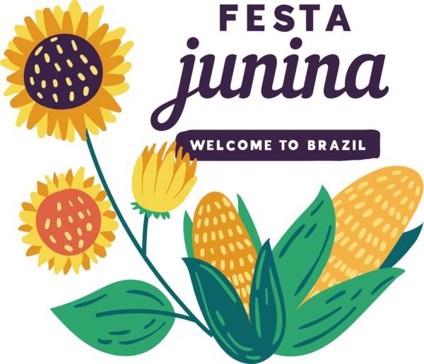 Transparent Festa Junina Flower Cut flowers for Brazilian Festa Junina for Festa Junina