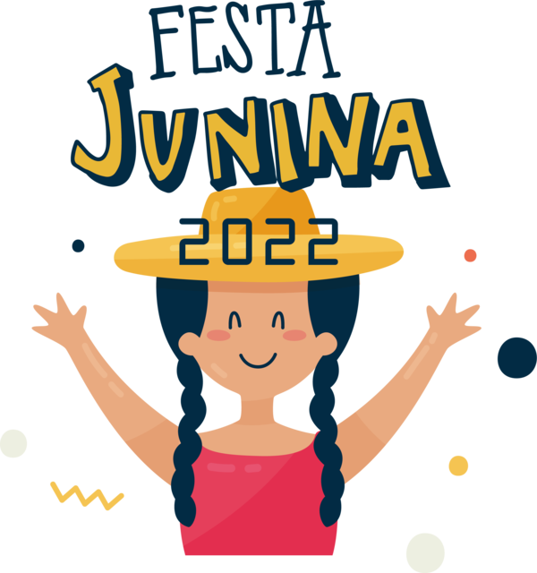 Transparent Festa Junina Human Cartoon Logo for Brazilian Festa Junina for Festa Junina
